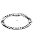 Zilver Geoxideerd Armband Gourmette 8-Zijdes Geslepen 8,2 Mm 1101800