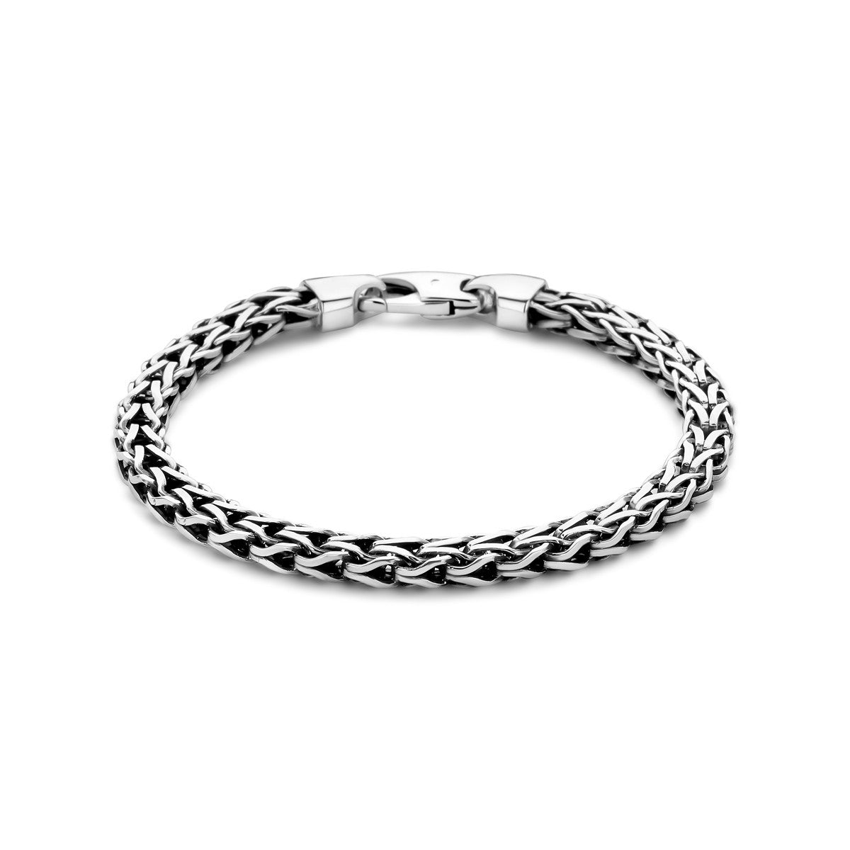 Zilver Geoxideerd Armband Oxi Vossestaart 6 mm 1101822 - PansiteNederland.nl