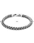 Zilver Geoxideerd Armband Oxi Vossestaart 6 mm 1101822 - PansiteNederland.nl