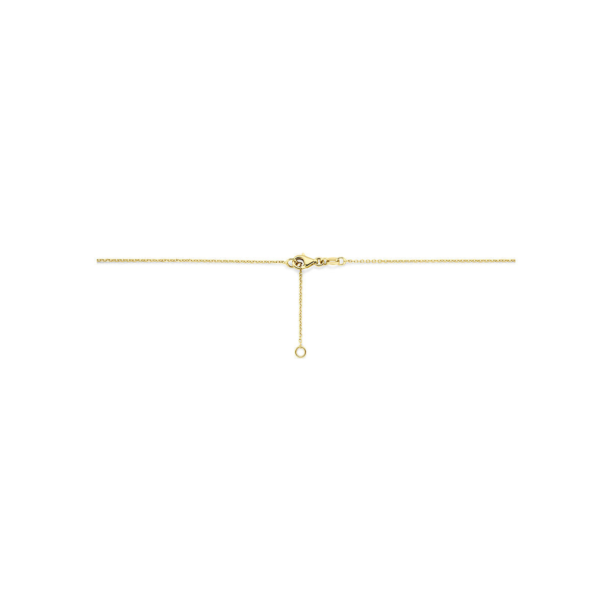 Collier natuurlijke kleurstenen 14K geelgoud 42 - 45 cm