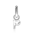 Zinzi zilveren letter oorbedel ZICH2144 letter P