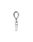 Zilveren gerhodineerde hanger hartje zirkonia 17 mm - 1341547 - PansiteNederland.nl