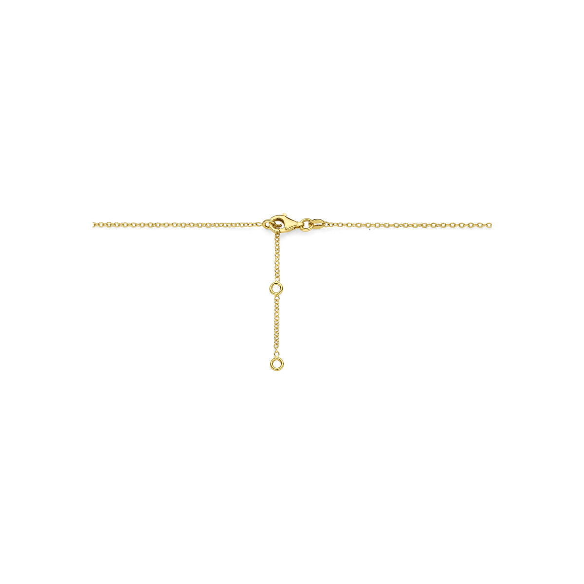 Collier parels en london blue topaas 14K geelgoud 41 - 43 - 45 cm
