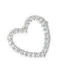 zilver gerhodineerd hanger hart zirkonia 1300112 - PansiteNederland.nl