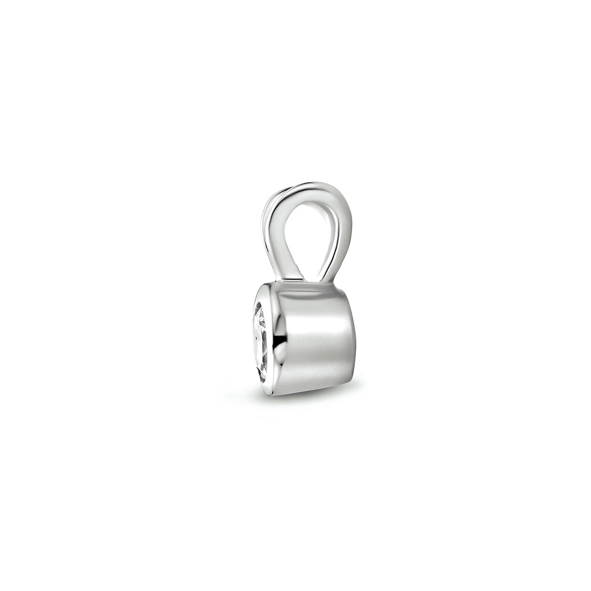 zilver gerhodineerd hanger zirkonia 1300468 - PansiteNederland.nl