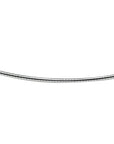 Zilveren collier omega rond 1,5 mm - 1300654