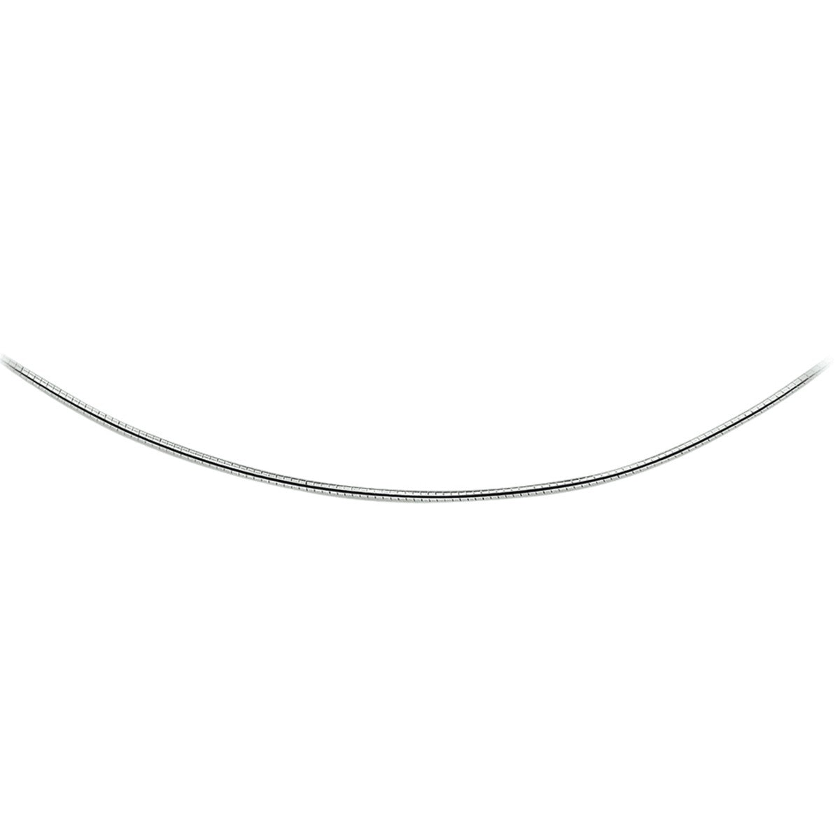 Zilveren collier omega rond 1,5 mm - 1300654
