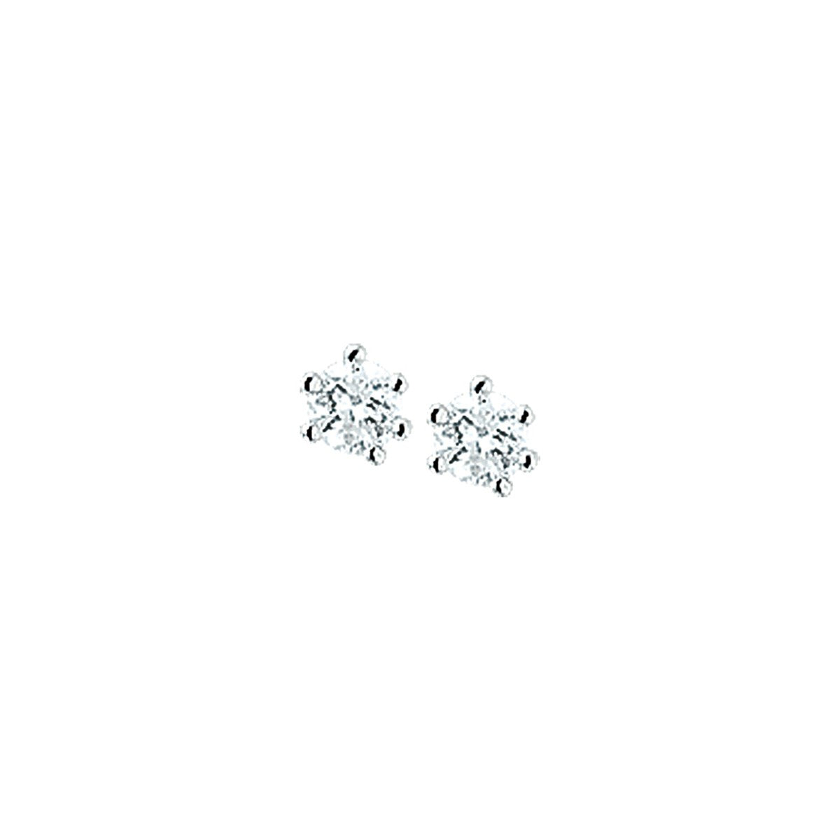 Zilver Gerhodineerd Oorknoppen Zirkonia 1301015 - PansiteNederland.nl