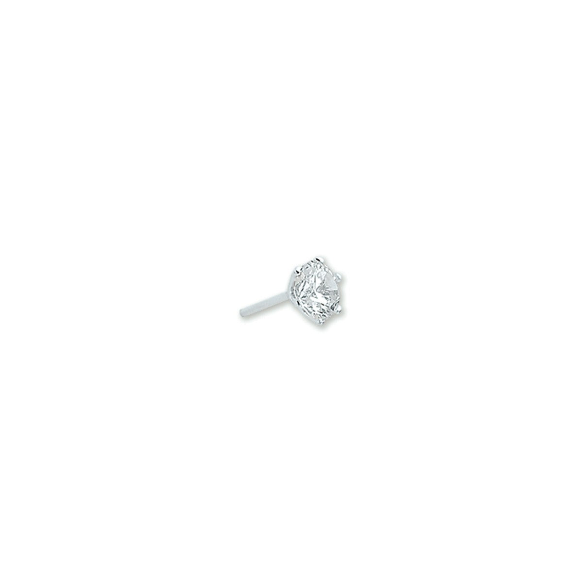 Zilver Gerhodineerd Oorknoppen Zirkonia 1301015 - PansiteNederland.nl