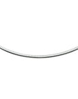 Zilver Gerhodineerd Collier Omega Bol 4,0 mm 1302363 - PansiteNederland.nl