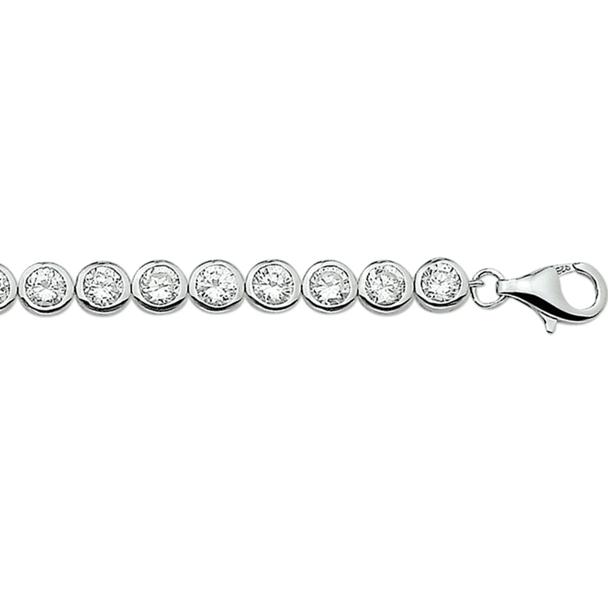Zilver Gerhodineerd Tennisarmband Zirkonia 5,2 mm 1304485 - PansiteNederland.nl
