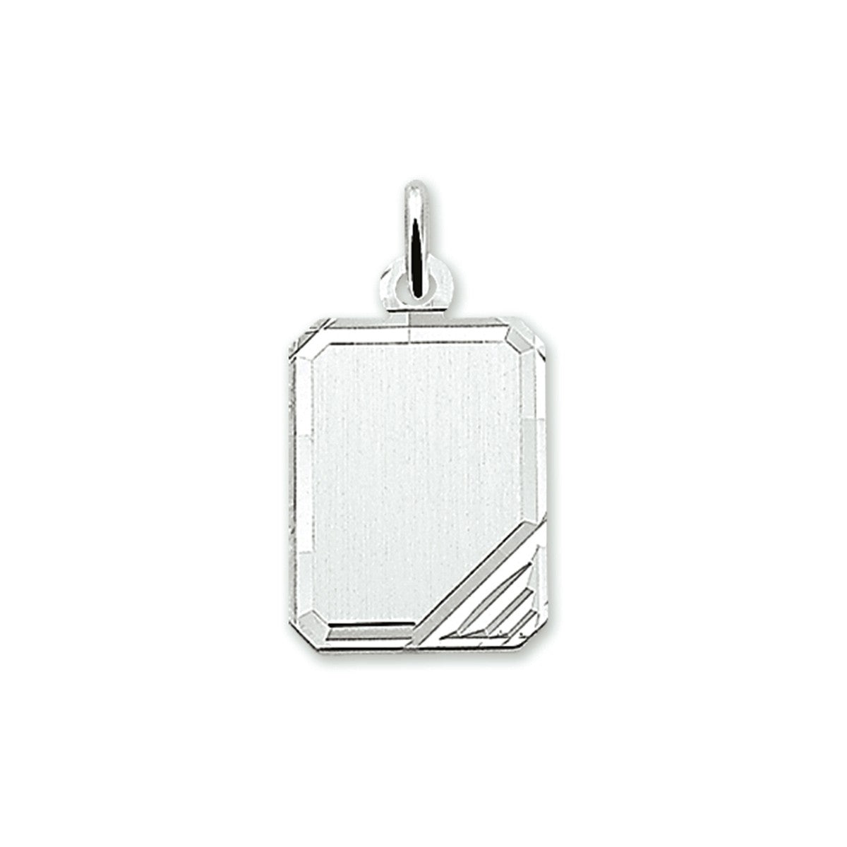 zilver gerhodineerd graveerhanger gediamanteerd 1304638 - PansiteNederland.nl