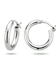 Zilver Gerhodineerd Oorringen 2,5 MM Ronde Buis 1304775 - PansiteNederland.nl