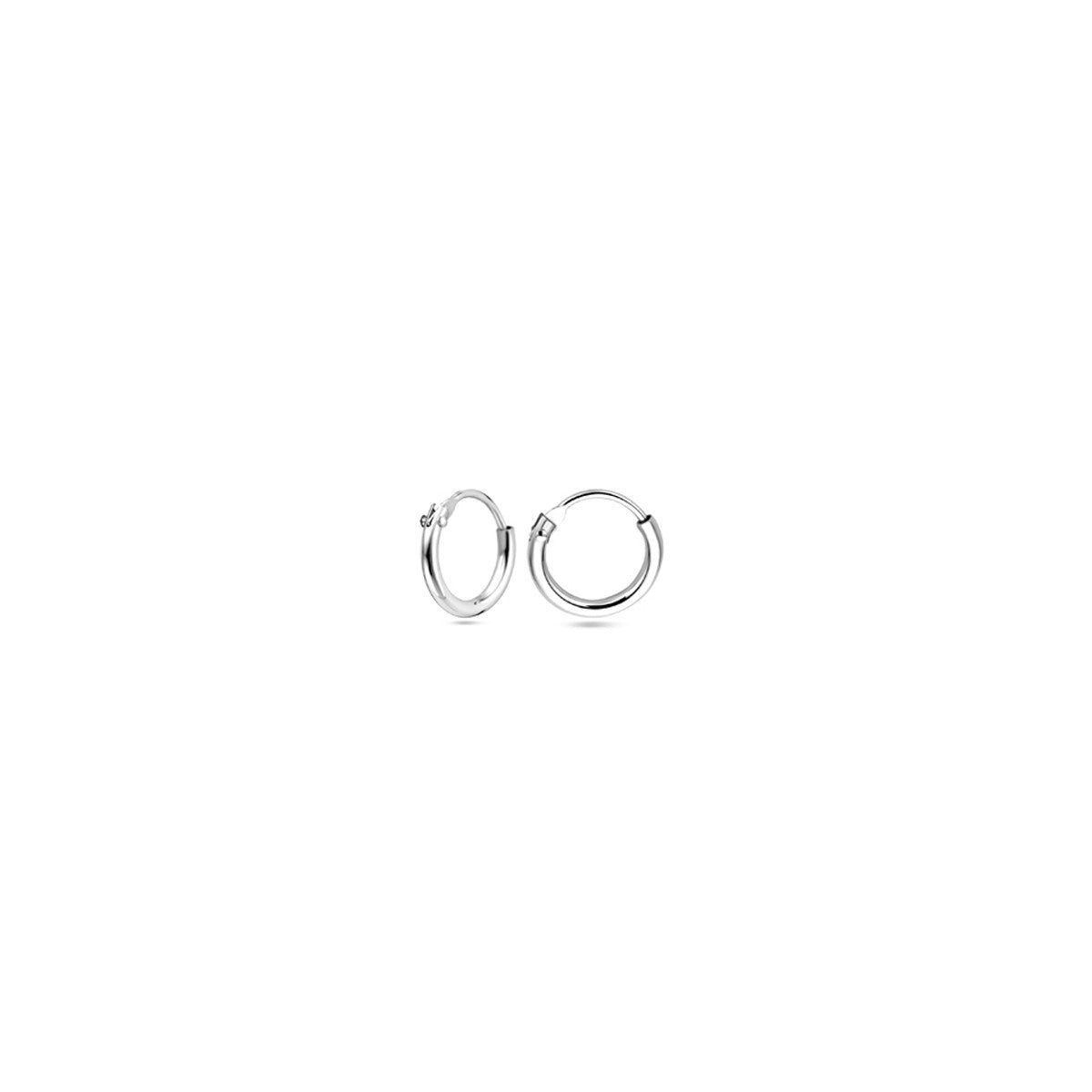 Zilver Gerhodineerd Oorringen 1,3 MM Ronde Buis 1304781