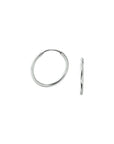 Zilver Gerhodineerd Oorringen 1,7 MM Ronde Buis 1304790 - PansiteNederland.nl