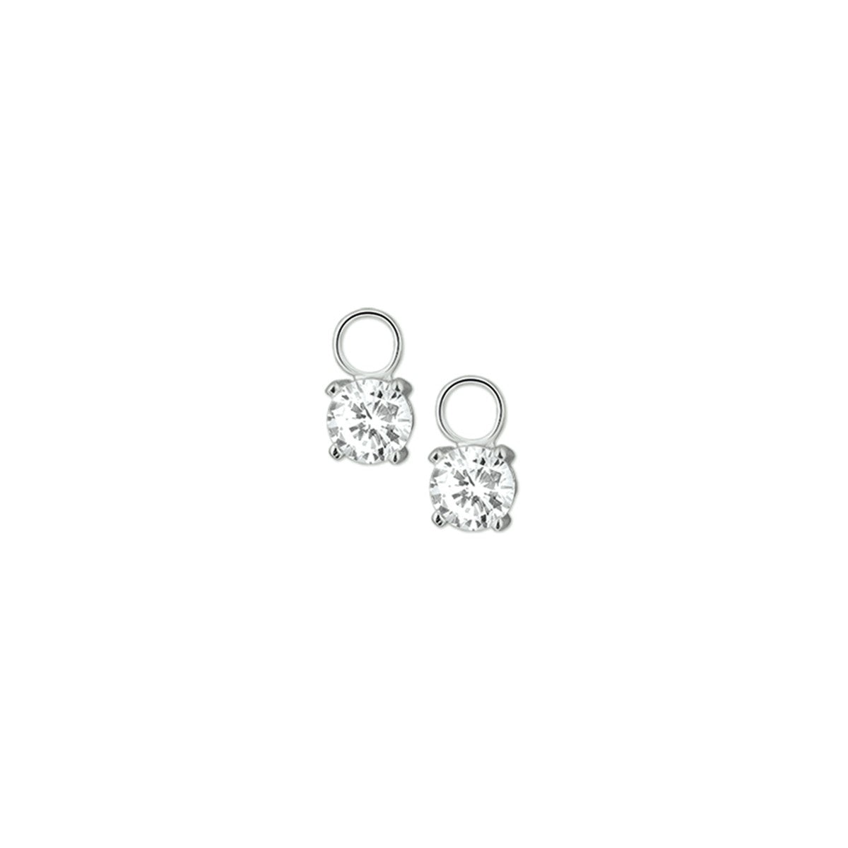 Zilver Gerhodineerd Oorringhangers Zirkonia 1305779 - PansiteNederland.nl