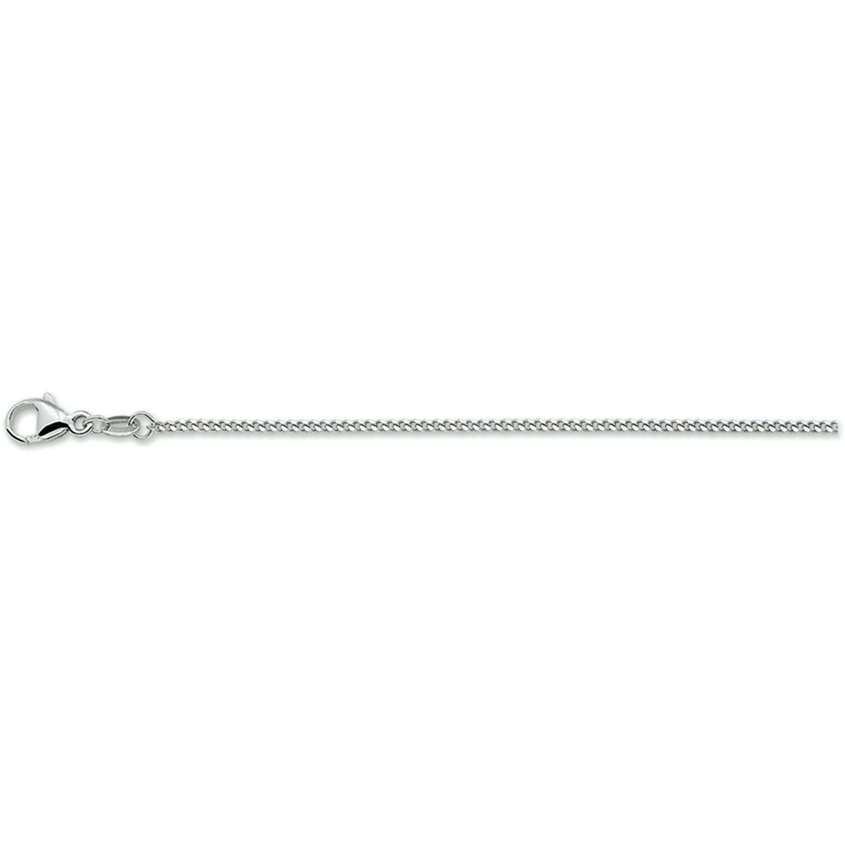 Zilver Gerhodineerd Collier Gourmette 4-Zijdes Geslepen 1,4 mm 1306144 - PansiteNederland.nl