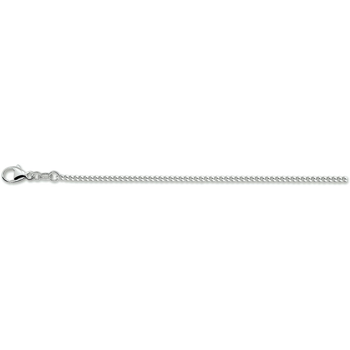 Zilver Gerhodineerd Collier Gourmette 4-Zijdes Geslepen 1,8 mm 1306150 - PansiteNederland.nl