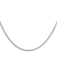 Zilver Gerhodineerd Collier Gourmette 4-Zijdes Geslepen 1,8 mm 1306150 - PansiteNederland.nl
