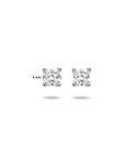 Zilveren Oorknoppen gerhodineerd zirkonia 4mm - PSN1323062