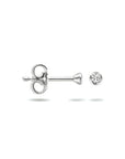 Zilver Gerhodineerd Oorknoppen Zirkonia 1307101 - PansiteNederland.nl