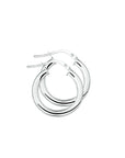Zilver Gerhodineerd Oorringen 4,0 MM Ronde Buis 1307317 - PansiteNederland.nl