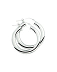 Zilver Gerhodineerd Oorringen 5,0 MM Ronde Buis 1307322 - PansiteNederland.nl