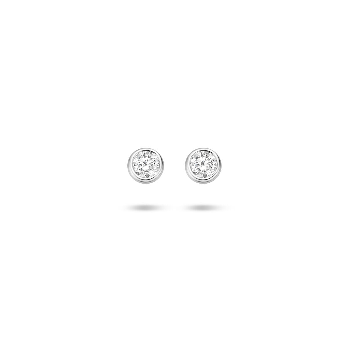 Zilver Gerhodineerd Oorknoppen Zirkonia 1308067 - PansiteNederland.nl