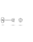 Zilver Gerhodineerd Oorknoppen Zirkonia 1308067 - PansiteNederland.nl