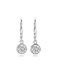 Zilver Gerhodineerd Oorhangers Zirkonia Brisur Haak 1308083 - PansiteNederland.nl