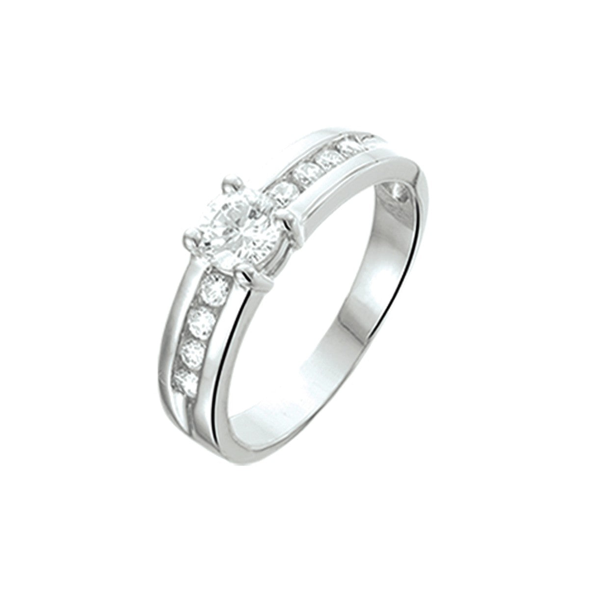 Gerhodineerd Zilver Ring Met Zirkonia 1308541 - PansiteNederland.nl