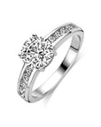 Gerhodineerd Zilver Ring Met Zirkonia 1308553 - PansiteNederland.nl