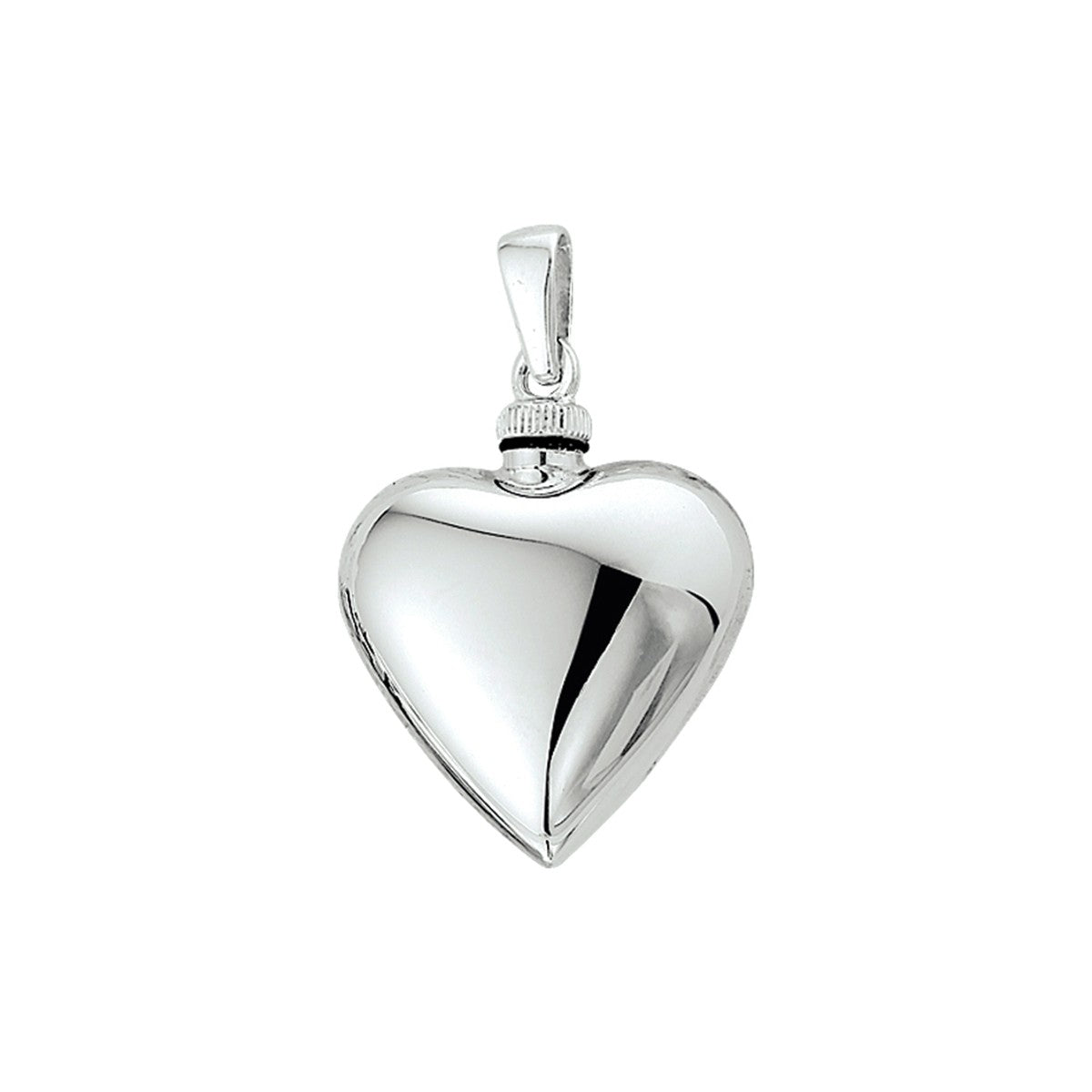 zilver gerhodineerd urnhanger hart 1308820 - PansiteNederland.nl