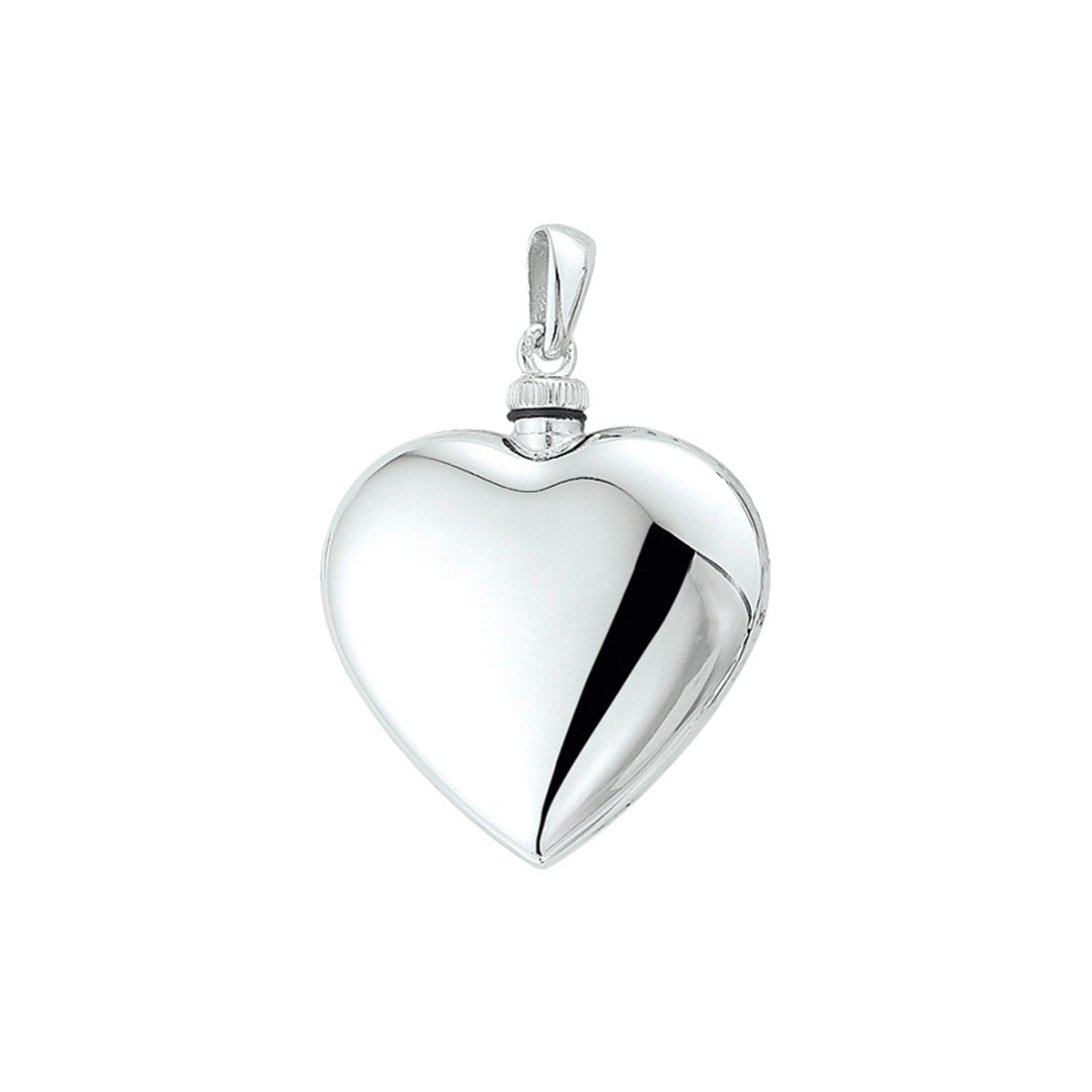 zilver gerhodineerd urnhanger hart 1308823 - PansiteNederland.nl