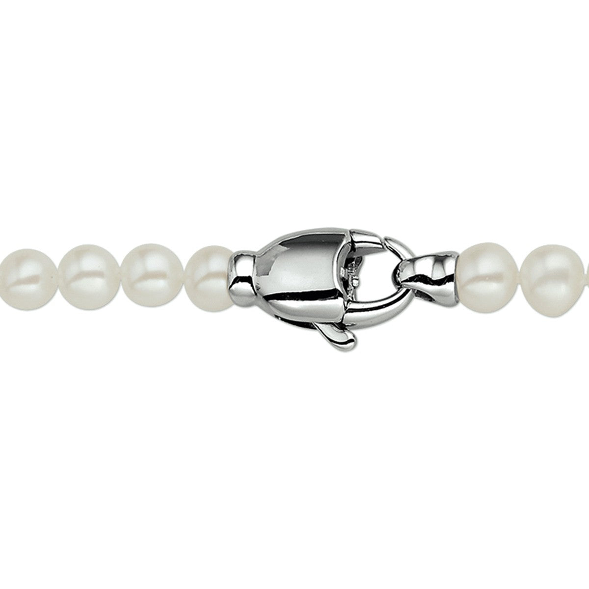 Zilver Gerhodineerd Collier Parel 6,0 mm 1309196 - PansiteNederland.nl