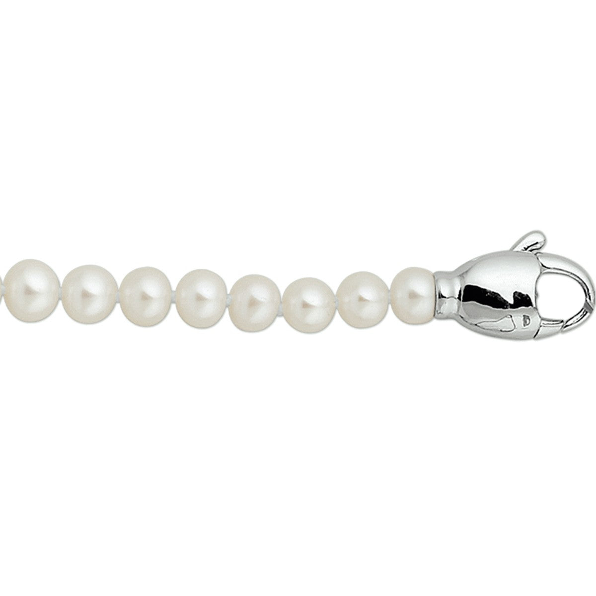 armband parel 5,0 mm zilver gerhodineerd - PansiteNederland.nl