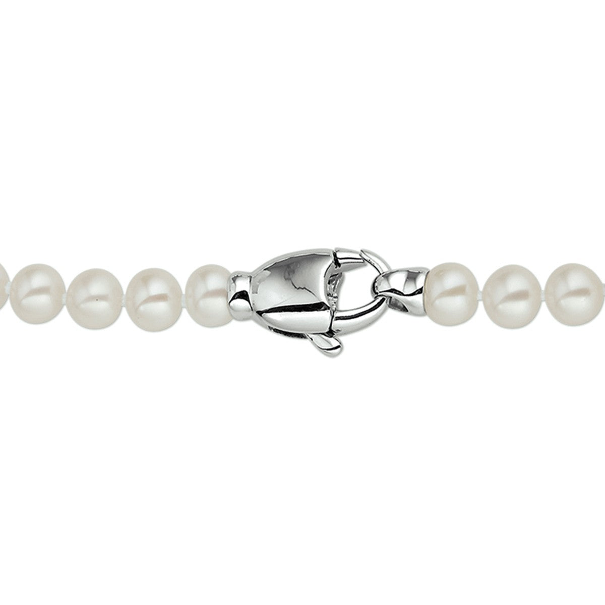 Zilver Gerhodineerd Collier Parel 5,0 mm 1309260 - PansiteNederland.nl