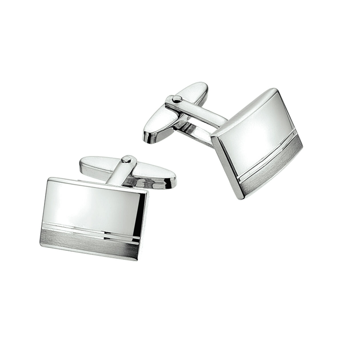 Fantasy Collection Gerhodineerd Zilveren Manchetknopen voor Heren 1320342