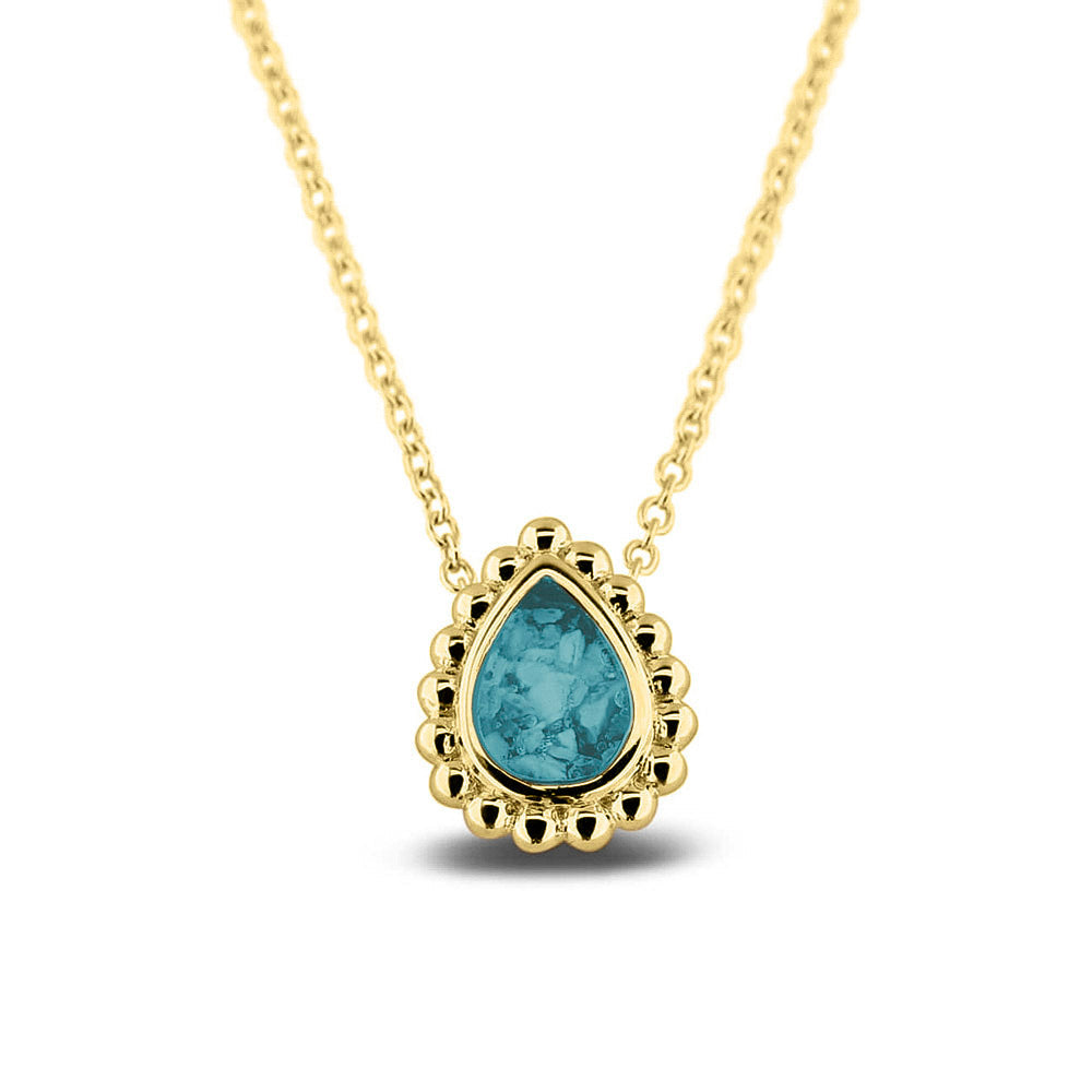 See You Druppel ashanger parelrand met ketting in goud – 131 – afbeelding 1