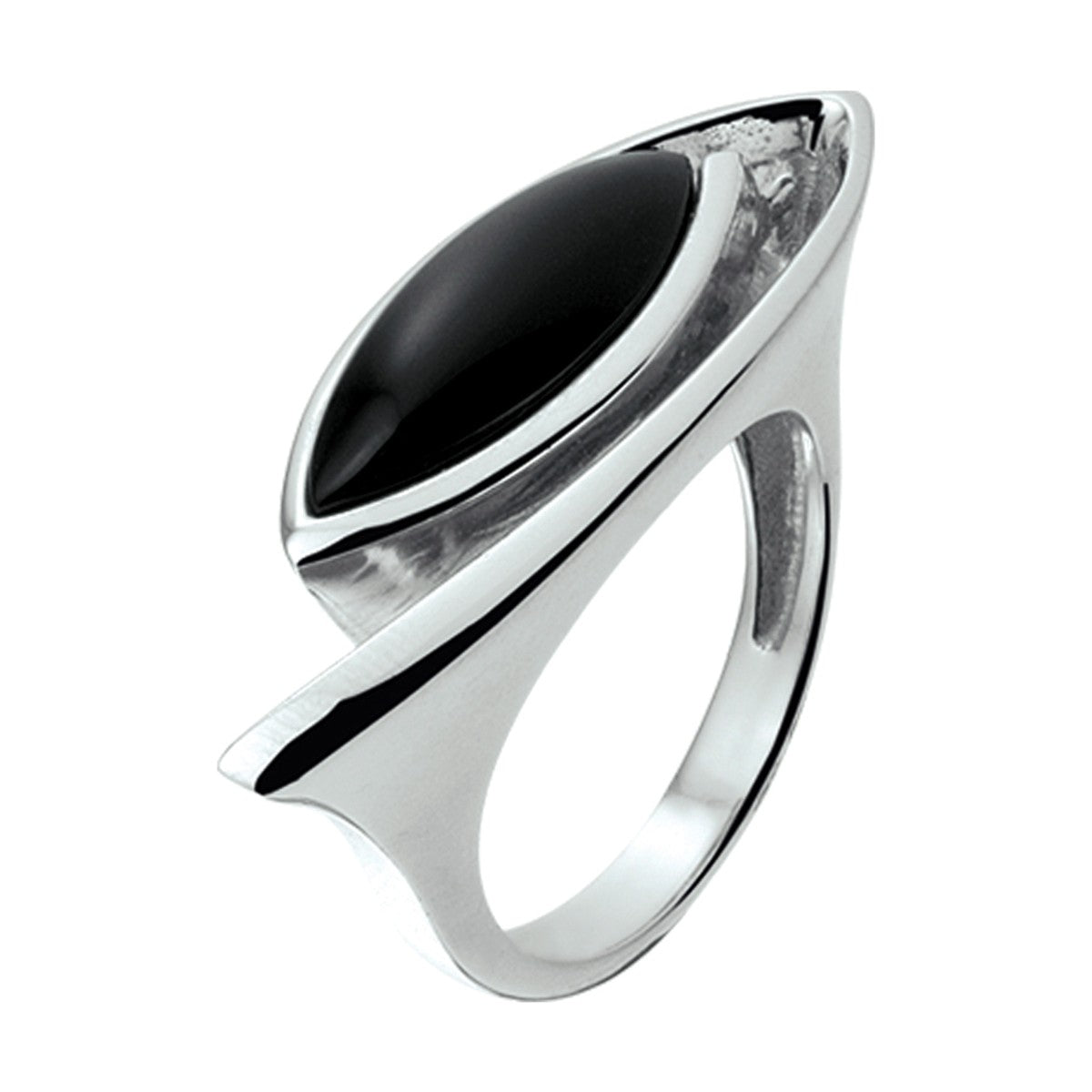 Gerhodineerd Zilver Ring Onyx 1310388 - PansiteNederland.nl