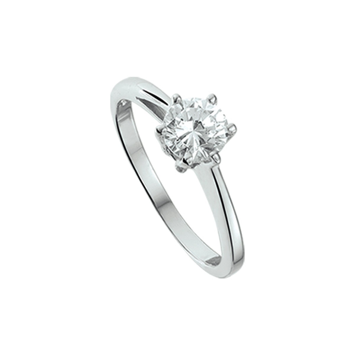 Gerhodineerd Zilver Ring Met Zirkonia 1311236 - PansiteNederland.nl