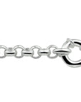 Zilver Gerhodineerd Armband Jasseron 7 mm Met Groot Springslot 1312157 - PansiteNederland.nl