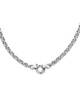 Zilver Gerhodineerd Collier Jasseron 7 mm Met Groot Springslot 1312159