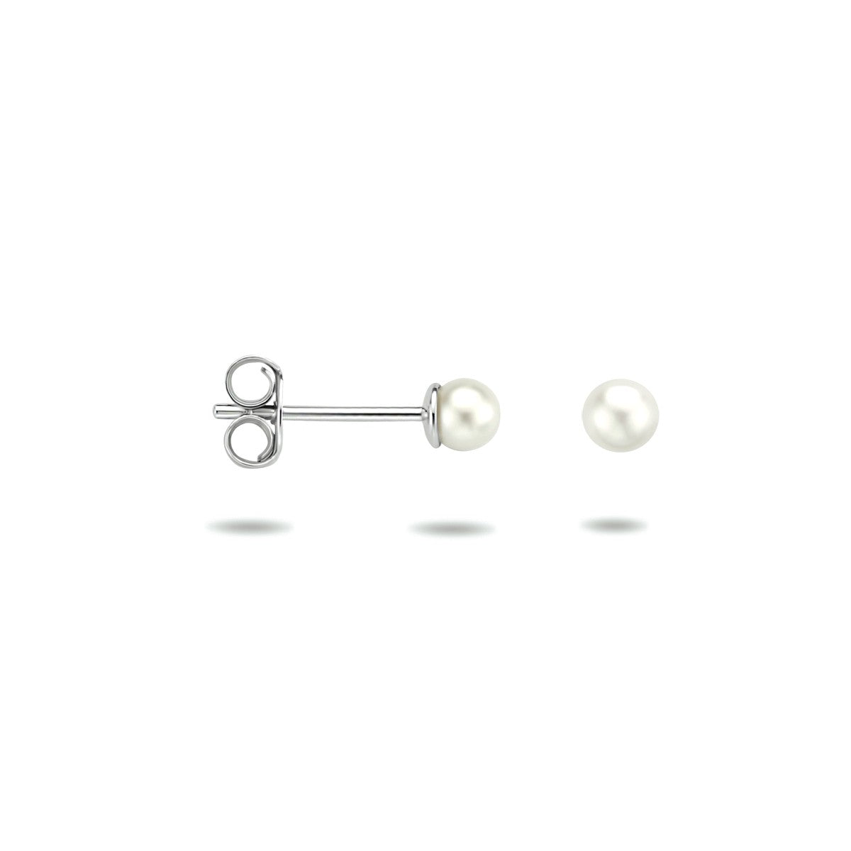Zilver Gerhodineerd Oorknoppen Parel 1312792 - PansiteNederland.nl