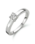 Gerhodineerd Zilver Ring Met Zirkonia 1311159 - PansiteNederland.nl