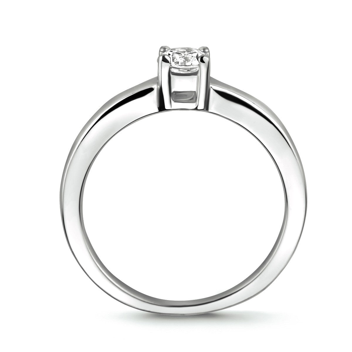 Gerhodineerd Zilver Ring Met Zirkonia 1311159 - PansiteNederland.nl