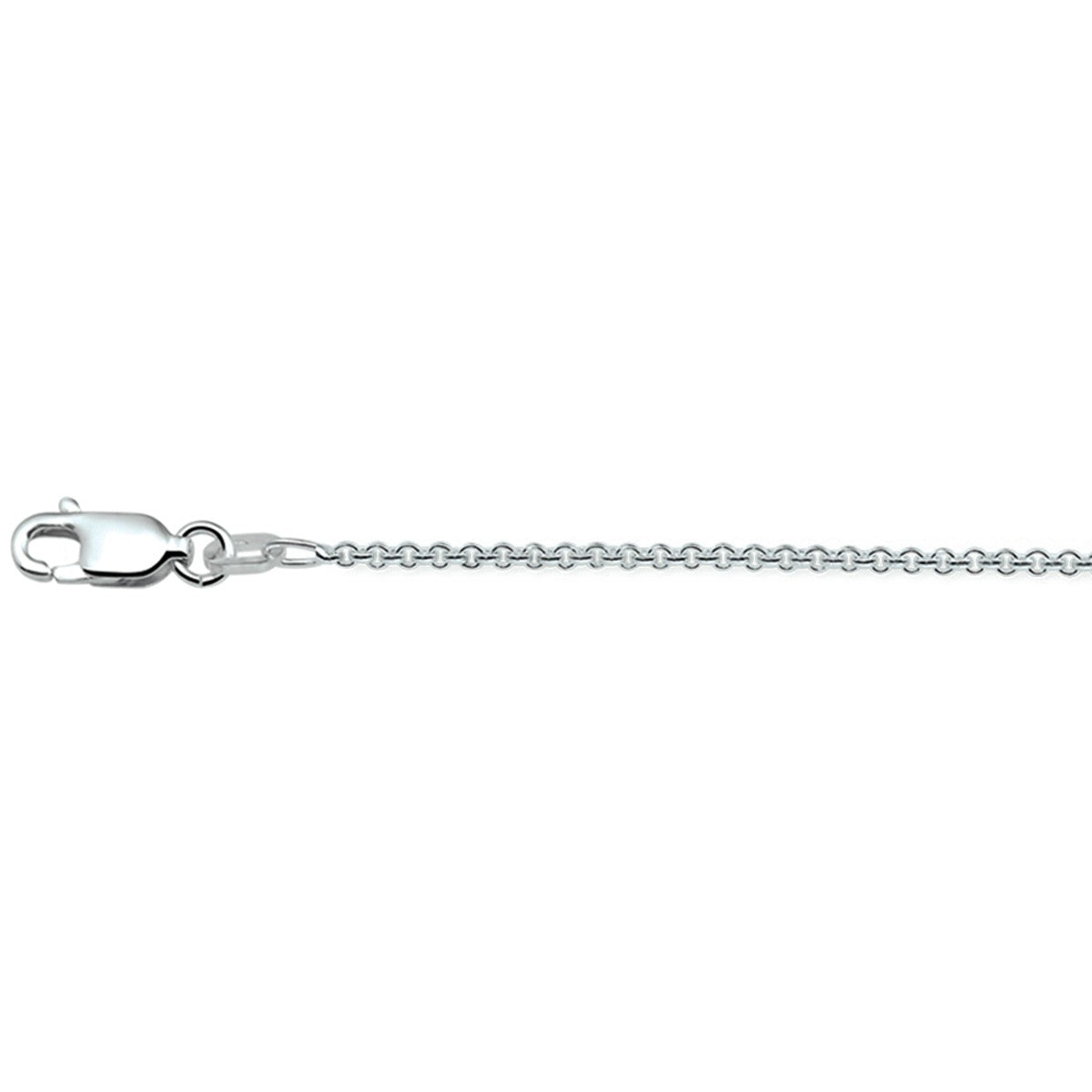 zilver gerhodineerd collier anker rond 1,2 mm 41 + 4 cm 1313204 - PansiteNederland.nl