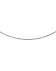 zilver gerhodineerd collier anker gediamanteerd 1,1 mm 41 + 4 cm 1313207