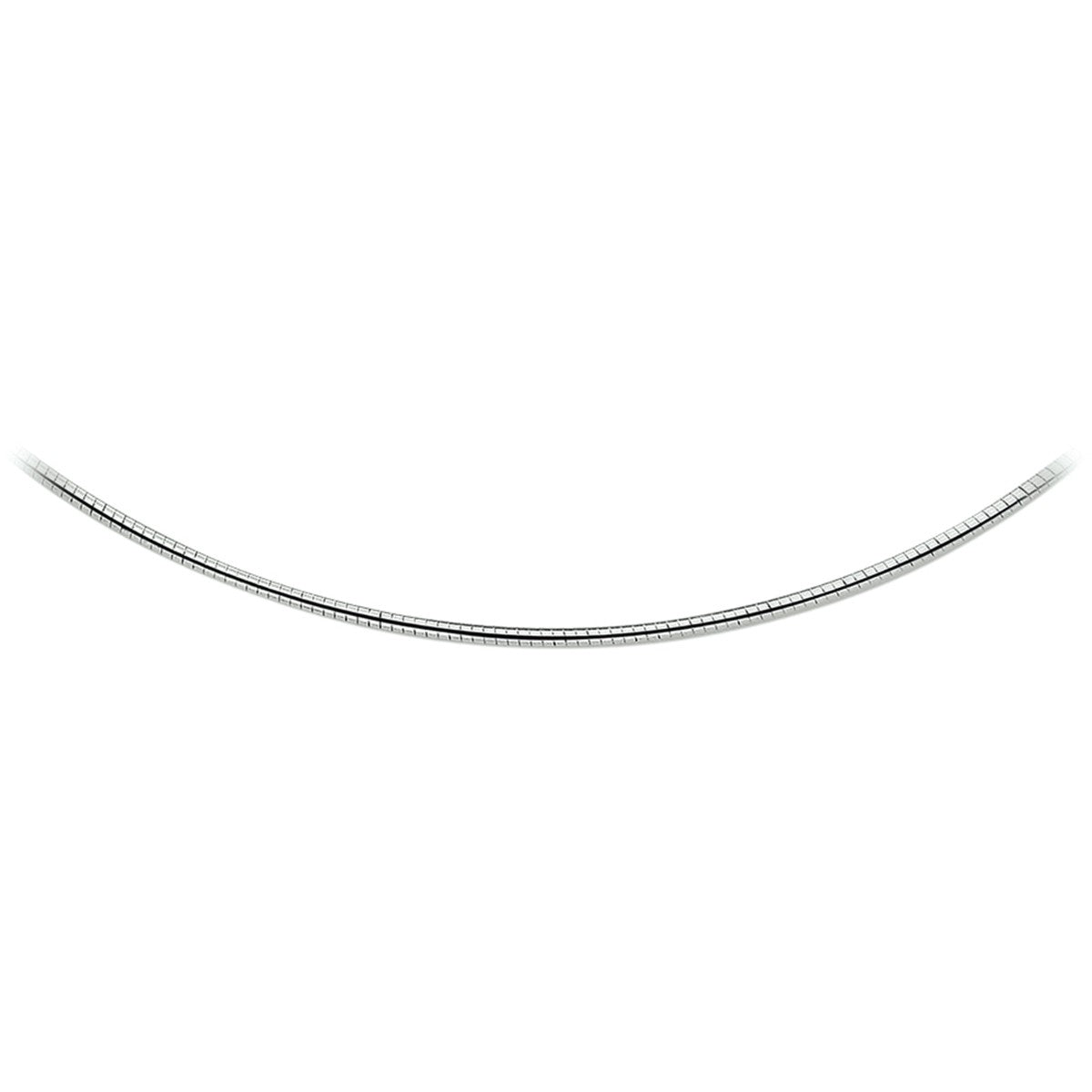 Zilver Gerhodineerd Collier Omega Rond 1,75 mm 1313974 - PansiteNederland.nl