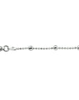 Zilver gerhodineerd enkelbandje bolletjes 24 + 2 cm 1314201 - PansiteNederland.nl